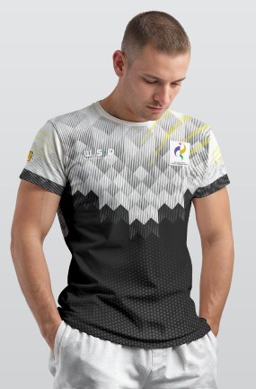 REFEREE WHITE BLACK SHORT SLEEVE ROUNDNECK