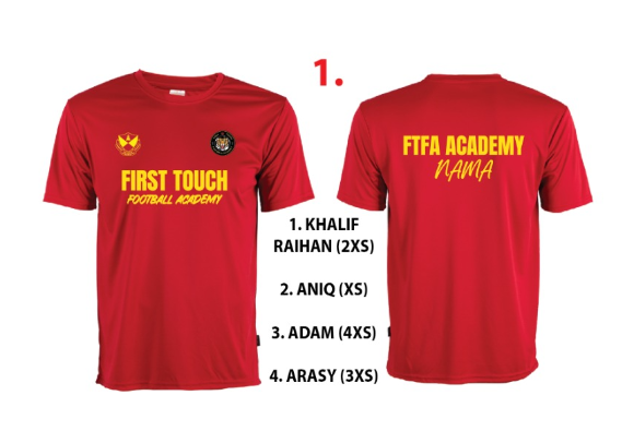 BAJU LATIHAN MERAH