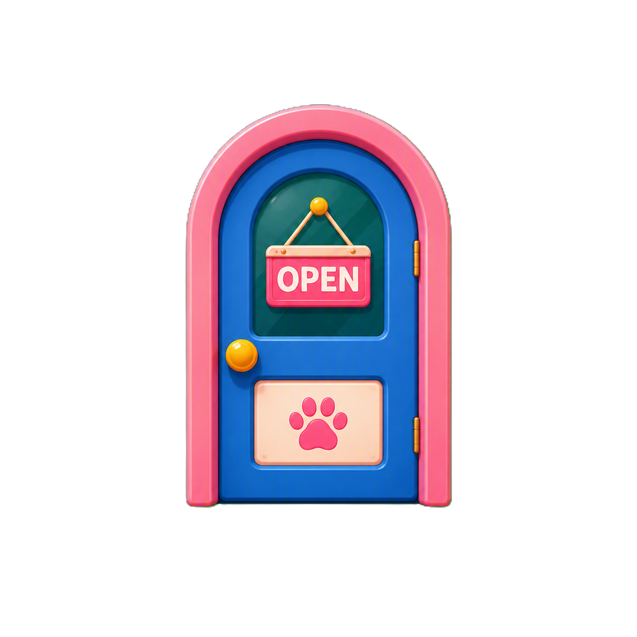 Opening door