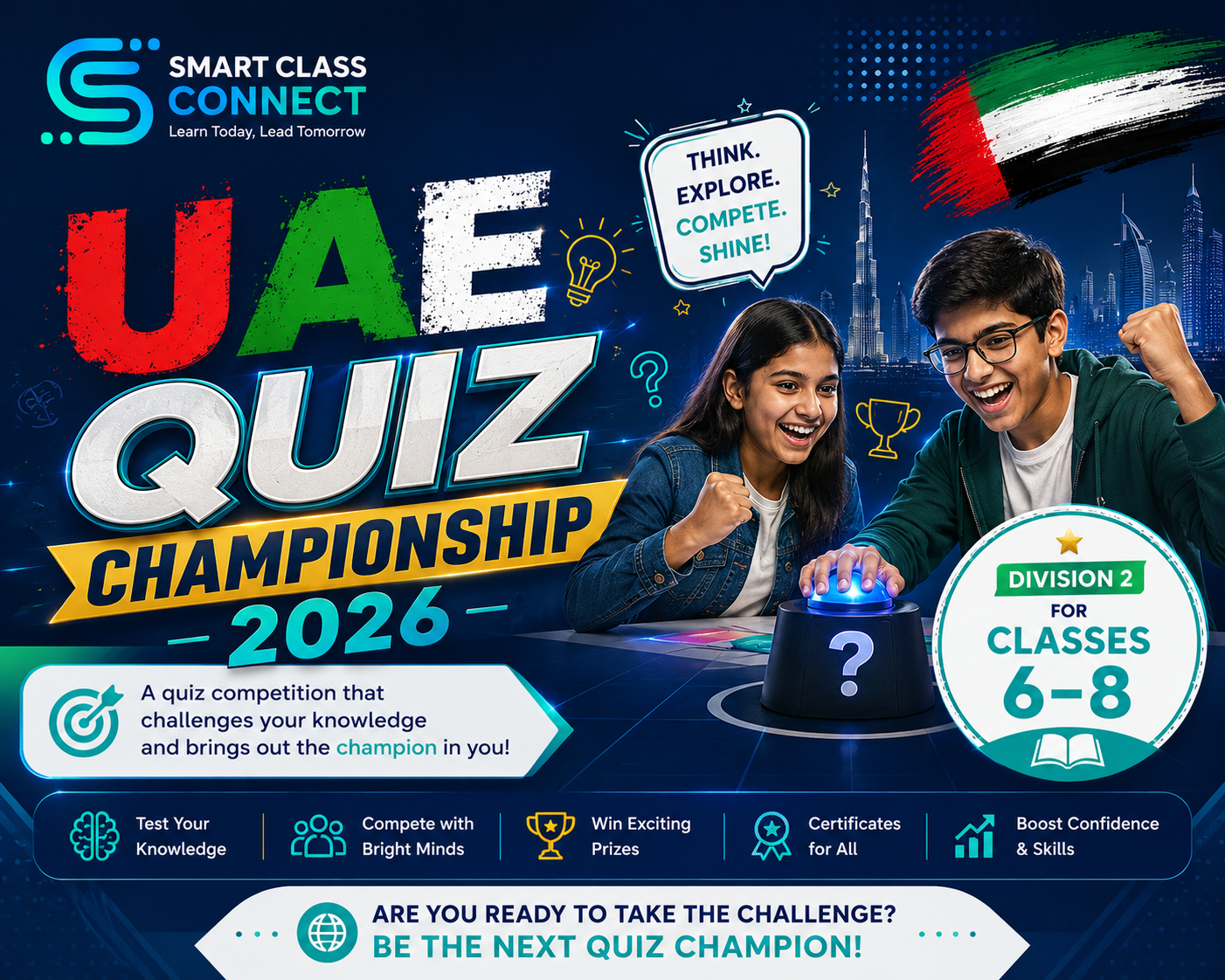 UAE Quiz Championship 2026 – Classes 6 to 8