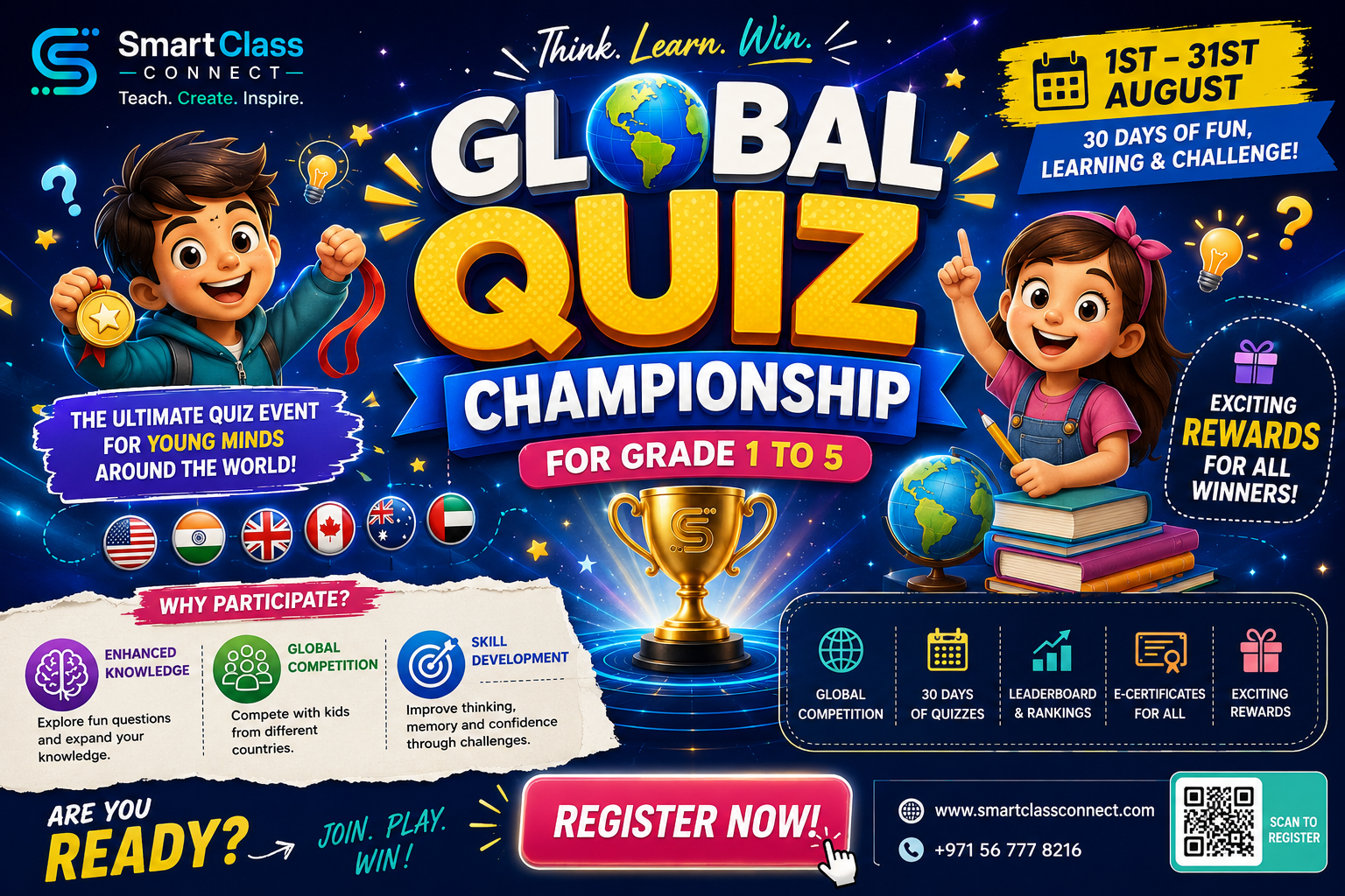 Global Quiz Championship – Classes 1 to 5