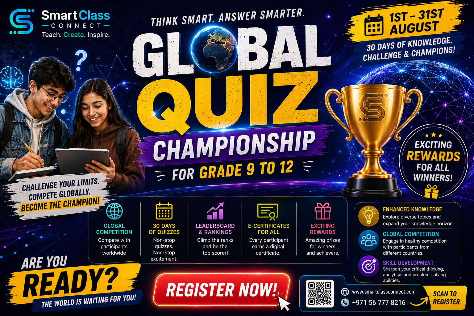 Global Quiz Championship – Classes 9 to 12