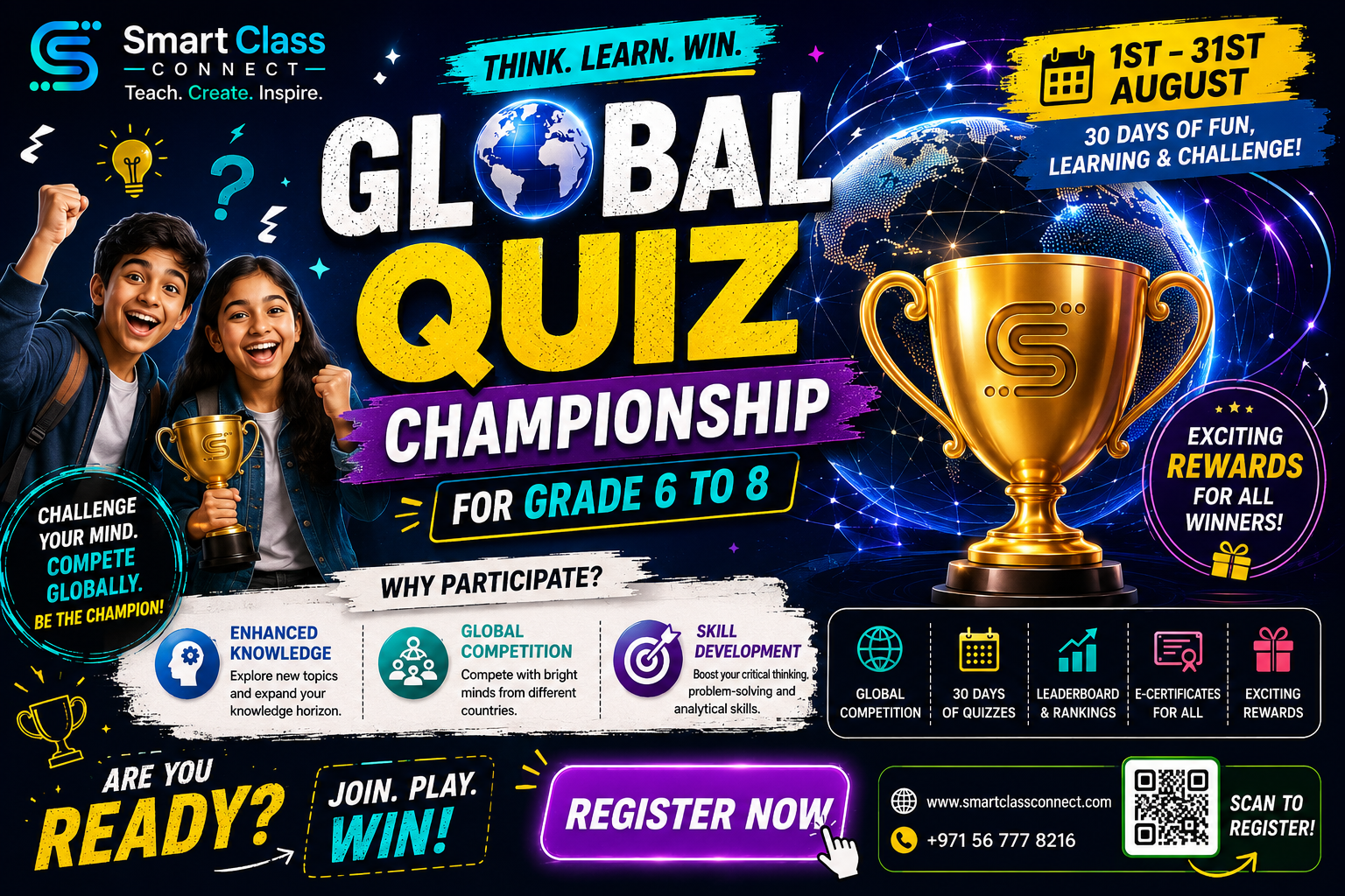 Global Quiz Championship – Classes 6 to 8