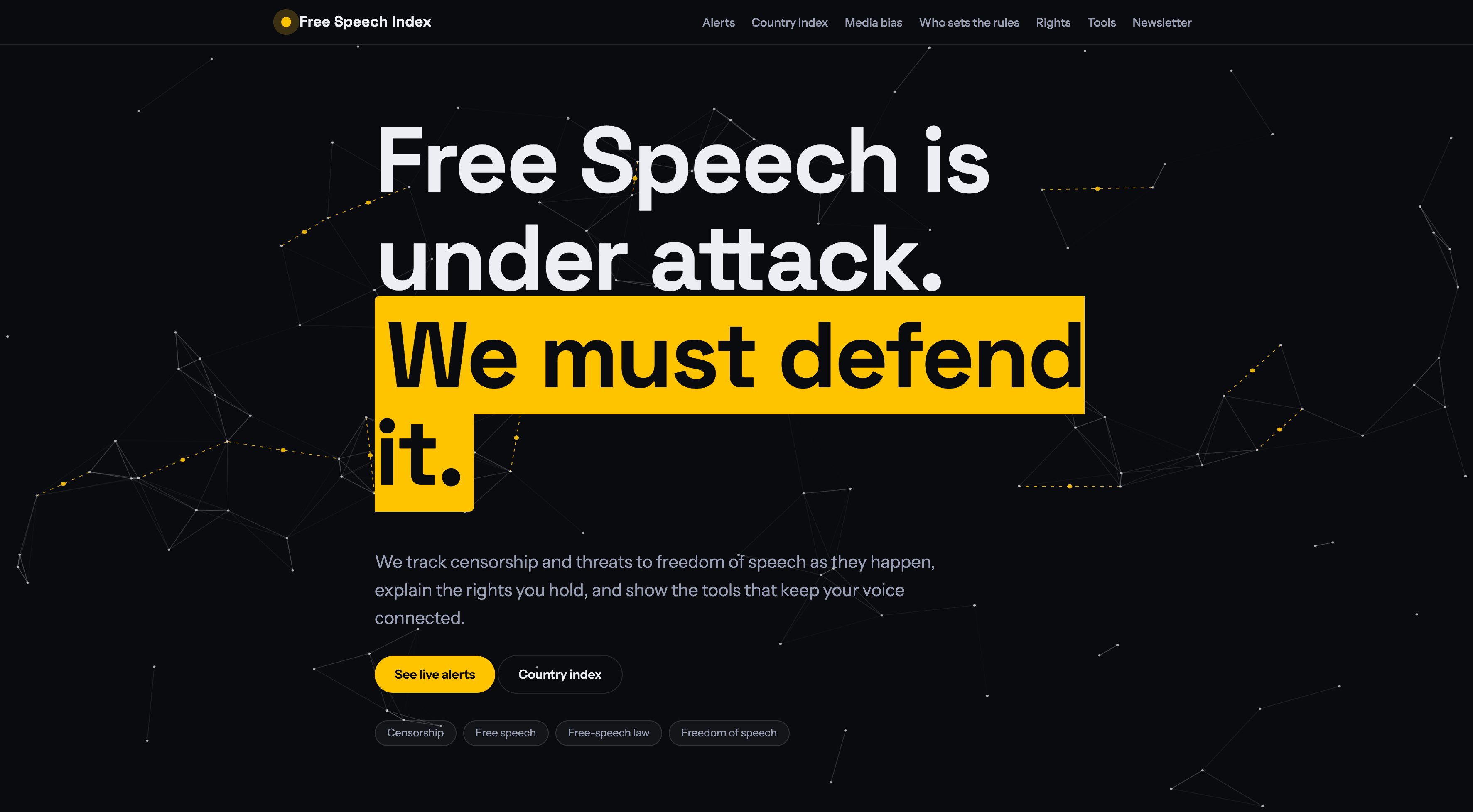 FreeSpeechIndex.org - measure open dialogue