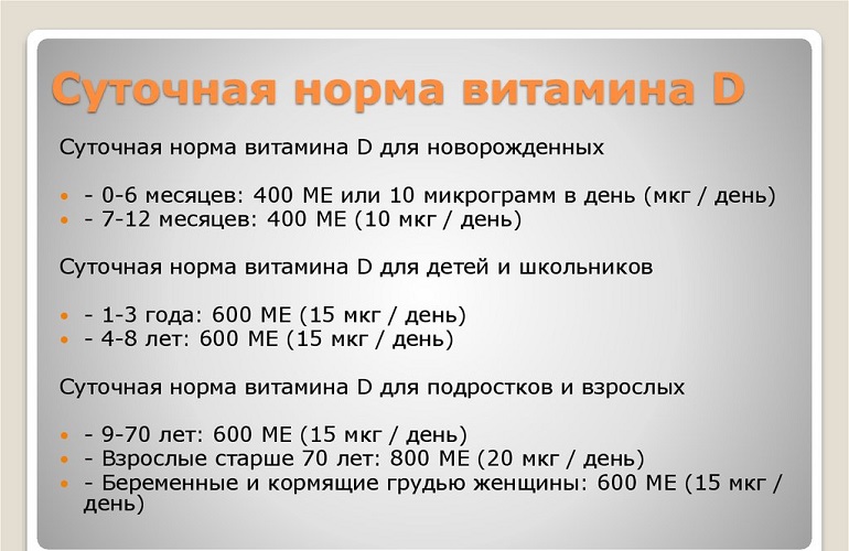 Продукты богатые витамином д описание суточная потребность таблица