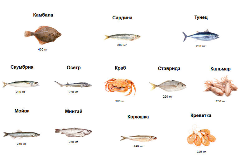 Продукты богатые витамином д описание суточная потребность таблица