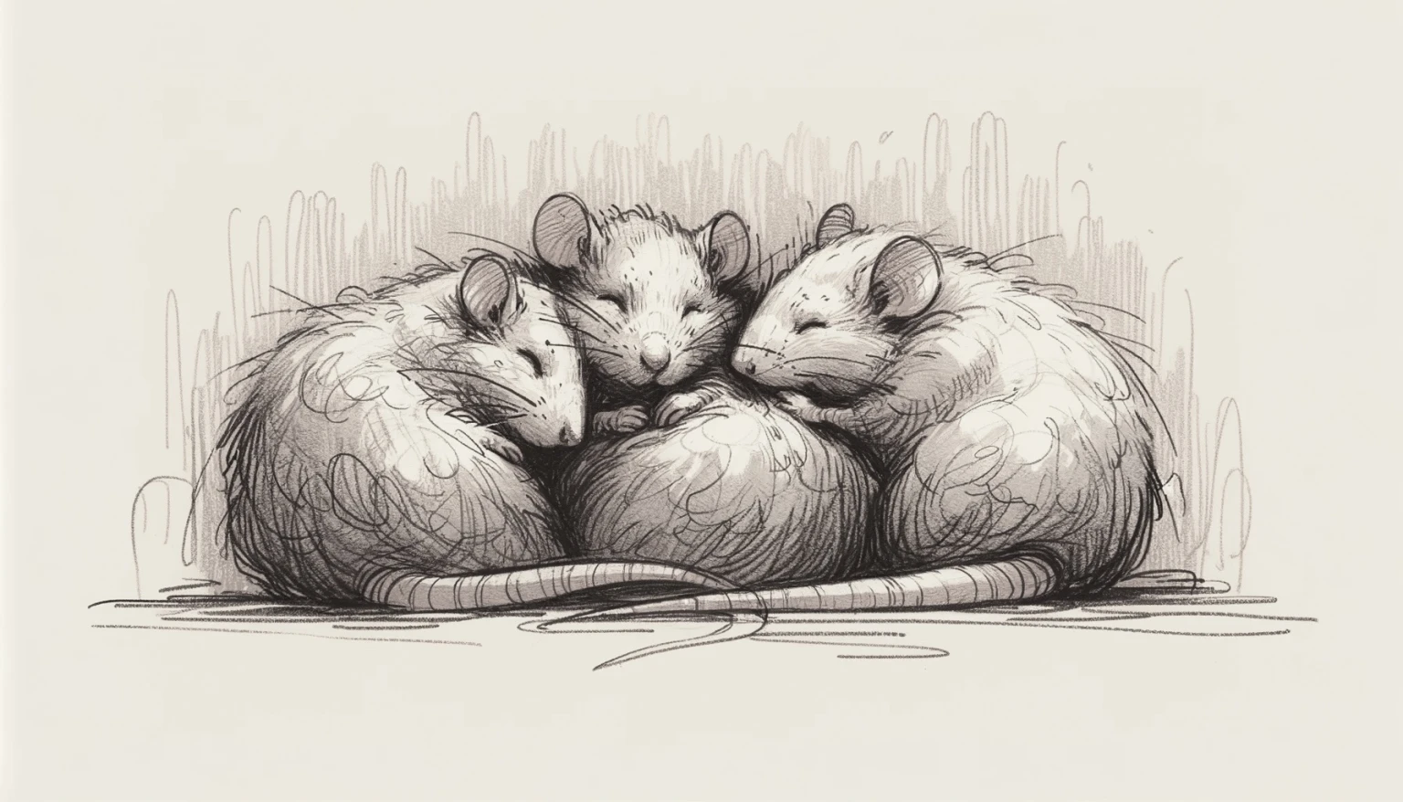 Rats cuddling