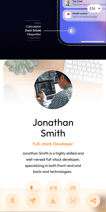 Developer vCard Demo