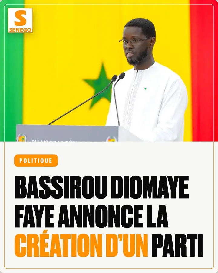 Président de la République Bassirou Diomaye Faye a créer son propre partie politique 