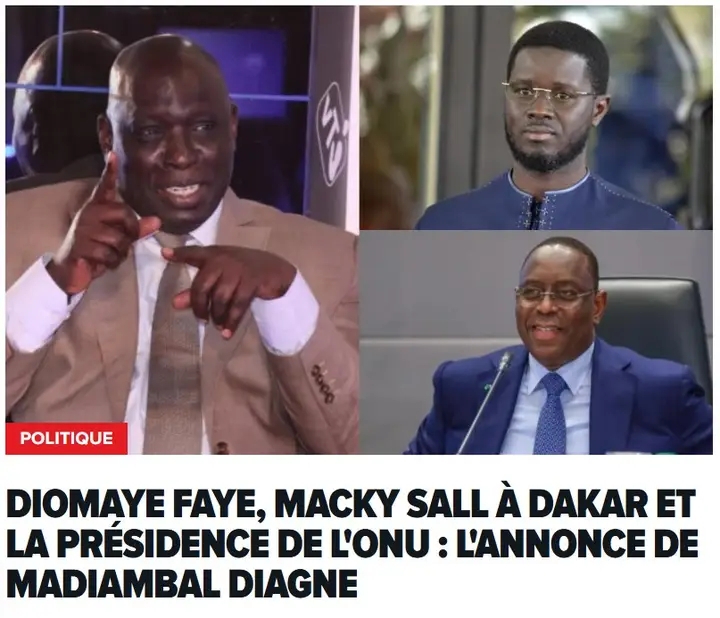 Selon Madiambal Diagne Macky Sall sera bientôt à Dakar... 