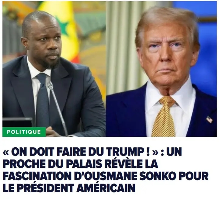 Ousmane Sonko veut il copié Trump ?
