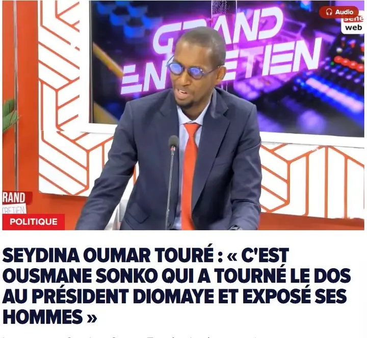 Seydina Oumar Touré dit capitaine Touré démasque t'il M. Ousmane Sonko ?