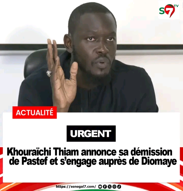 Khoureychi Thiam officialise son soutien au président Diomaye, au détriment de PASTEF...