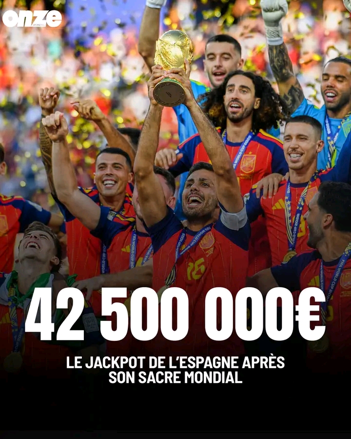 Prime réservée aux champions du monde l'Espagne par la FIFA... 