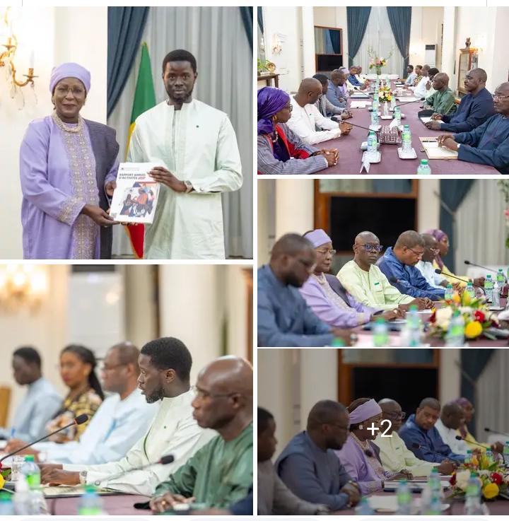 Le Président de la République, Son Excellence Monsieur Bassirou Diomaye Diakhar Faye, a reçu ce vendredi au Palais de la République la Commission nationale des Droits de l'Homme...