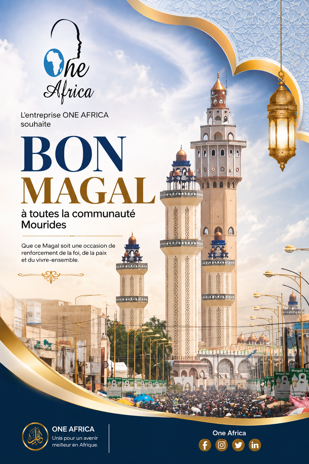 One Africa rend hommage à Cheikh Ahmadou Bamba, l’homme de foi, de travail et de résilience qui a marqué l’histoire du Sénégal et de l’Afrique...