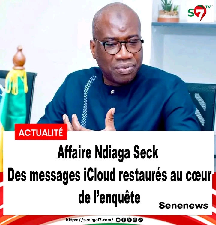 Affaire Ndiaga Seck : des messages iCloud restaurés au cœur de l’enquête L’enquête visant Ndiaga Seck connaît un nouveau développement...
