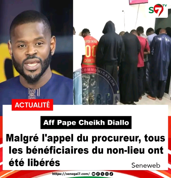 🚨🚨 Précision : Dans l'affaire Pape Cheikh Diallo et Cie, il faut savoir que l'appel du parquet n'est pas suspensif.  Le parquet ayant fait appel contre une ordonnance de non-lieu partiel...