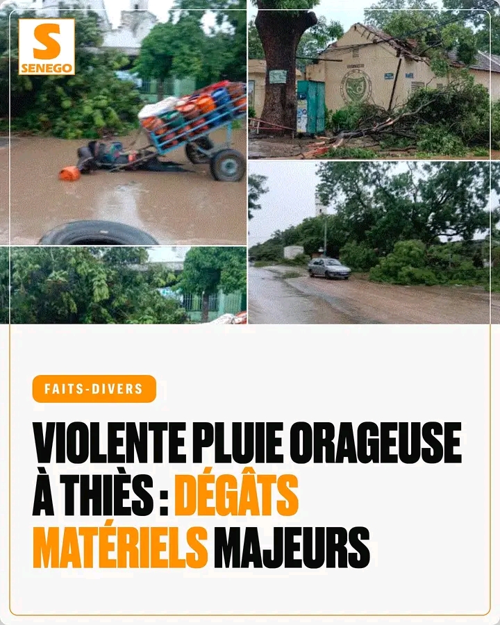 Après l’orage à Thiès : les dégâts en images 🌧️qui se sont abattues sur Thiès, plusieurs quartiers et familles se retrouvent aujourd’hui face à des dégâts importants...