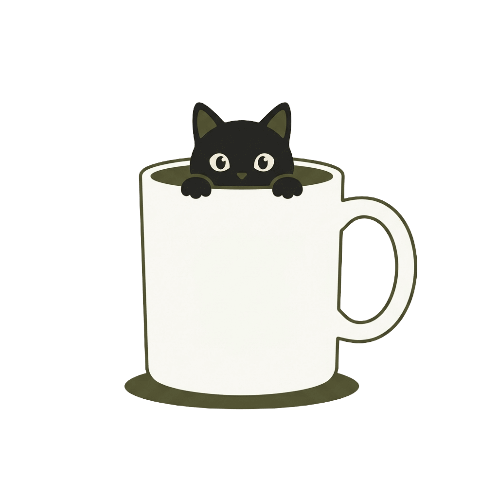 Cat in mug