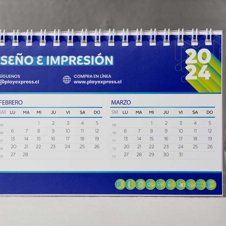 Calendario publicitario personalizado de alta recordación