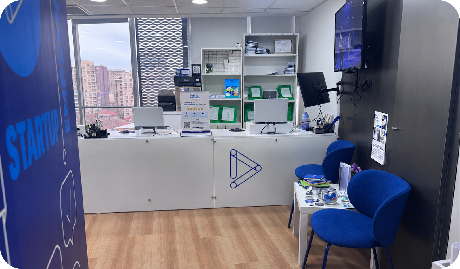 Oficina actual de PlayExpress en Providencia