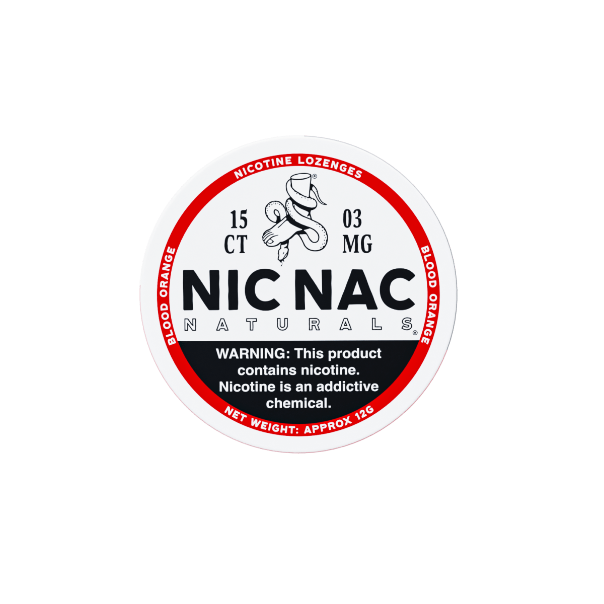 NIC NAC LOZENGES 3MG - BLOOD ORANGE
