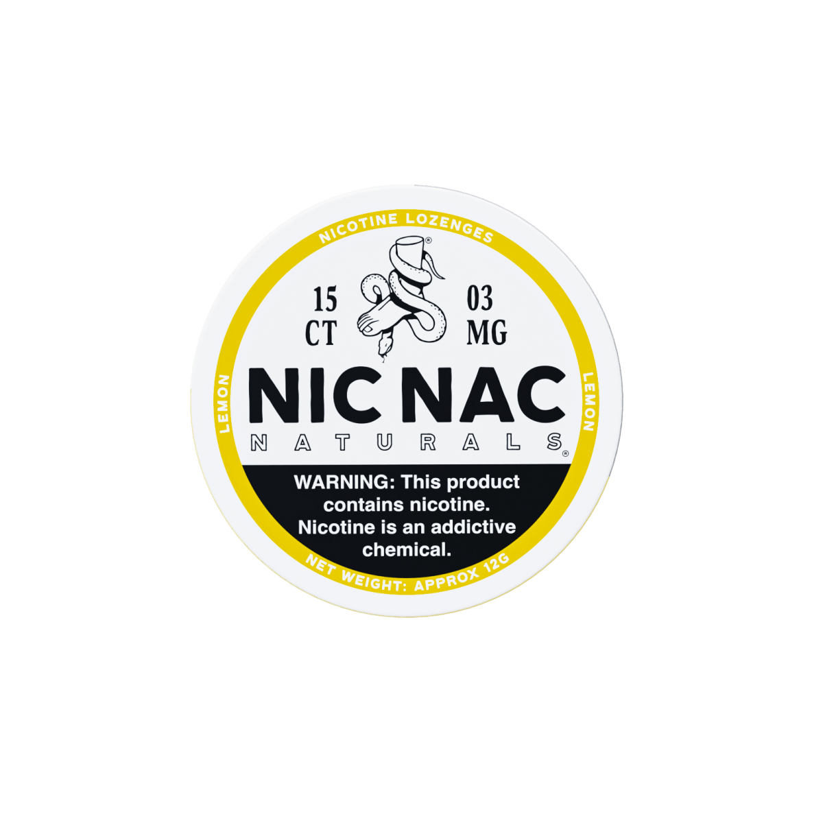NIC NAC LOZENGES 3MG - LEMON