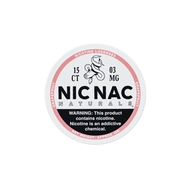 NIC NAC LOZENGES 3MG - GRAPEFRUIT