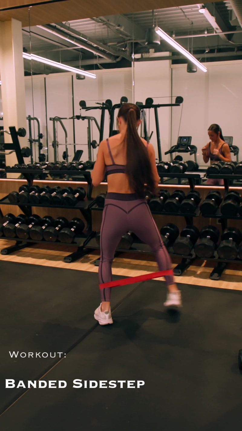 Banded Side Steps for Lower Body Strength