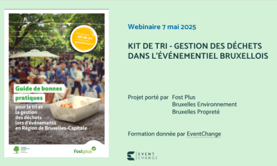 Webinaire Gestion et Tri des déchets dans l&rsquo;événementiel bruxellois