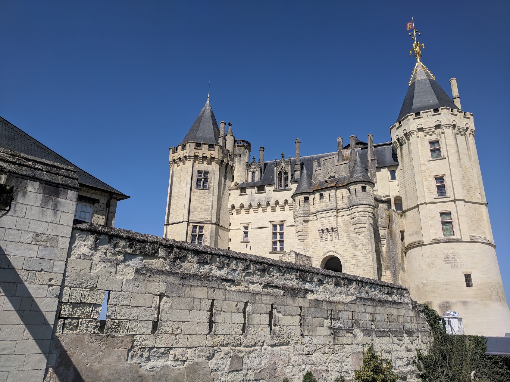 The magnificent Château de Saumur overlooking the Loire river