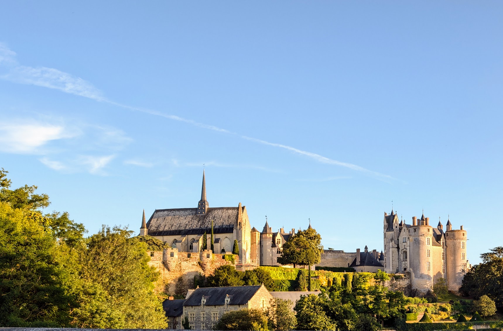The medieval fortress and walled town of Montreuil-Bellay