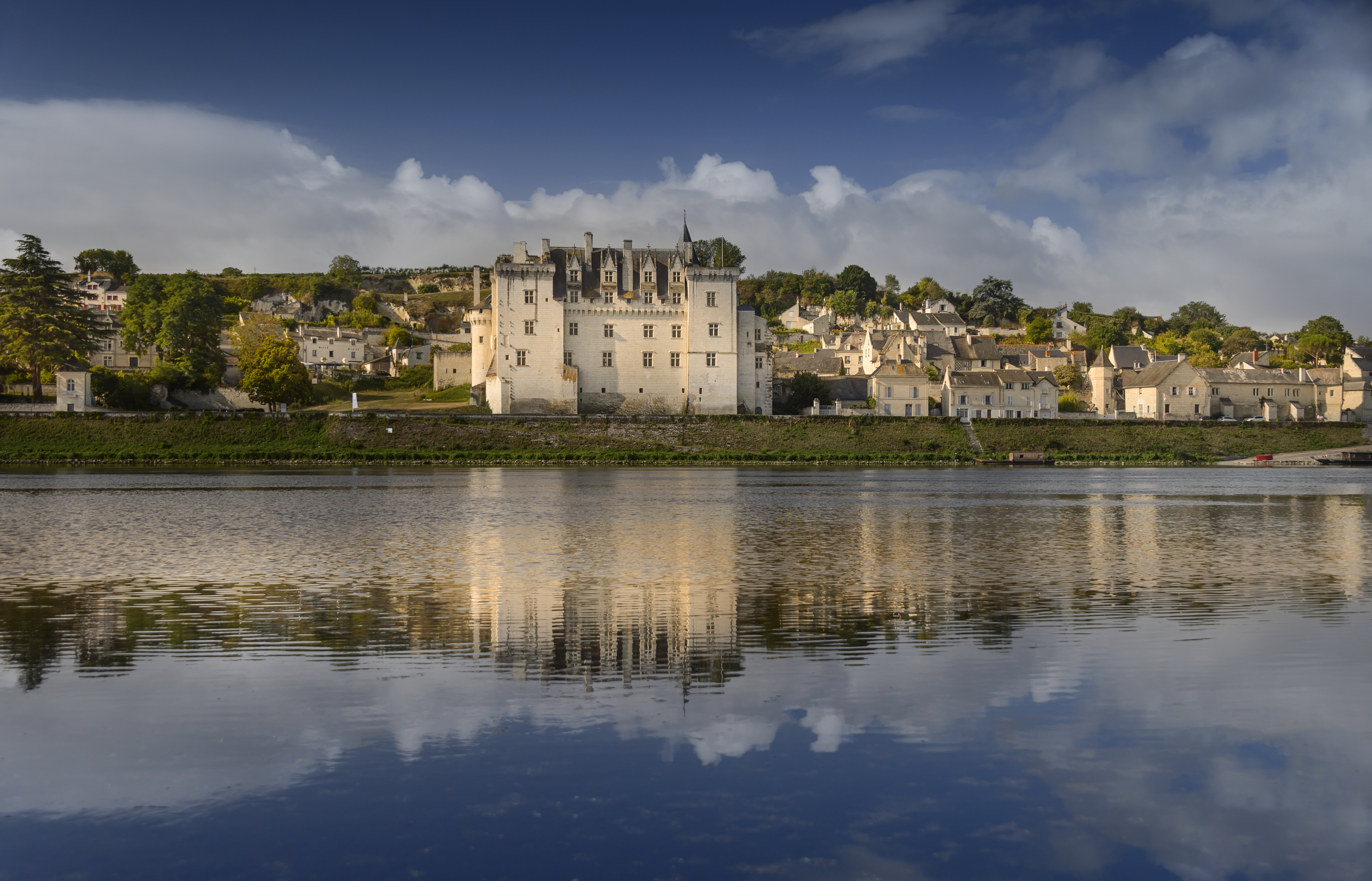The beautiful village of Montsoreau and its château by the river