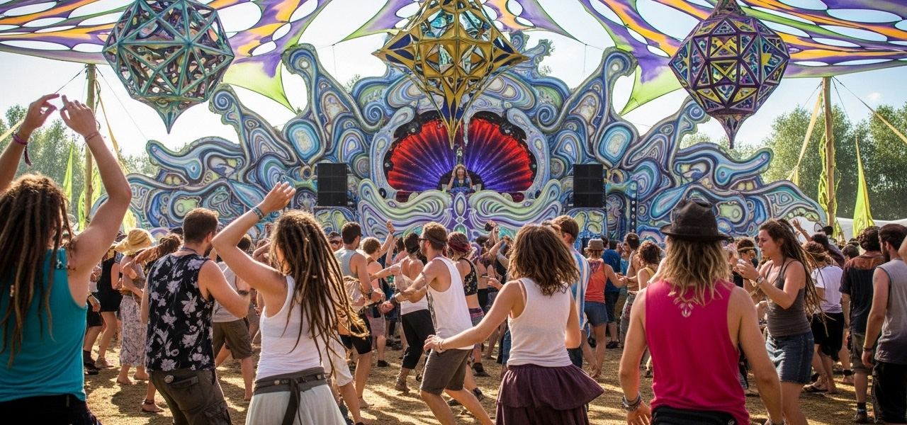 Psytrance Rave Party