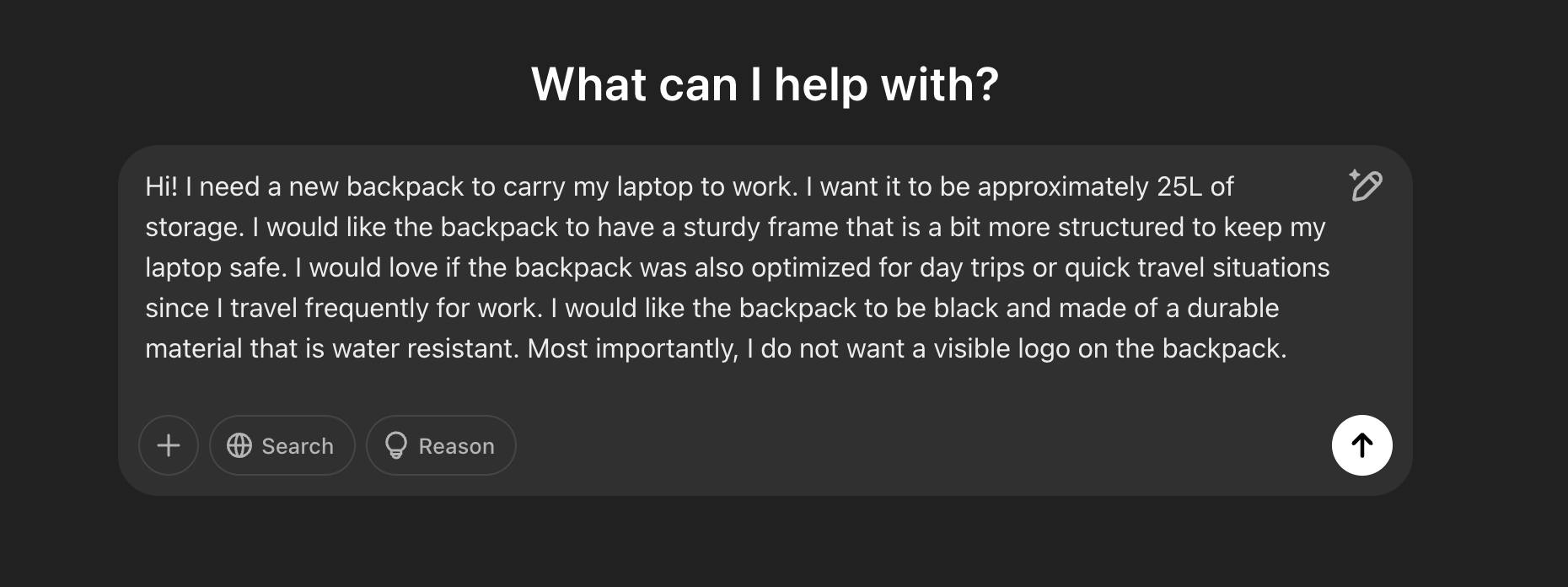 My prompt