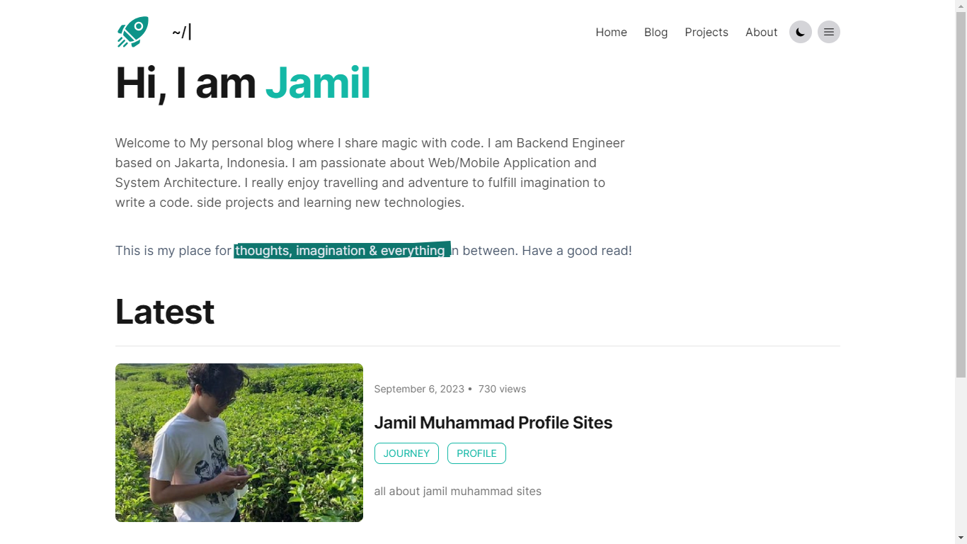 Theme Switch Mode at jamilmuhammad-blog