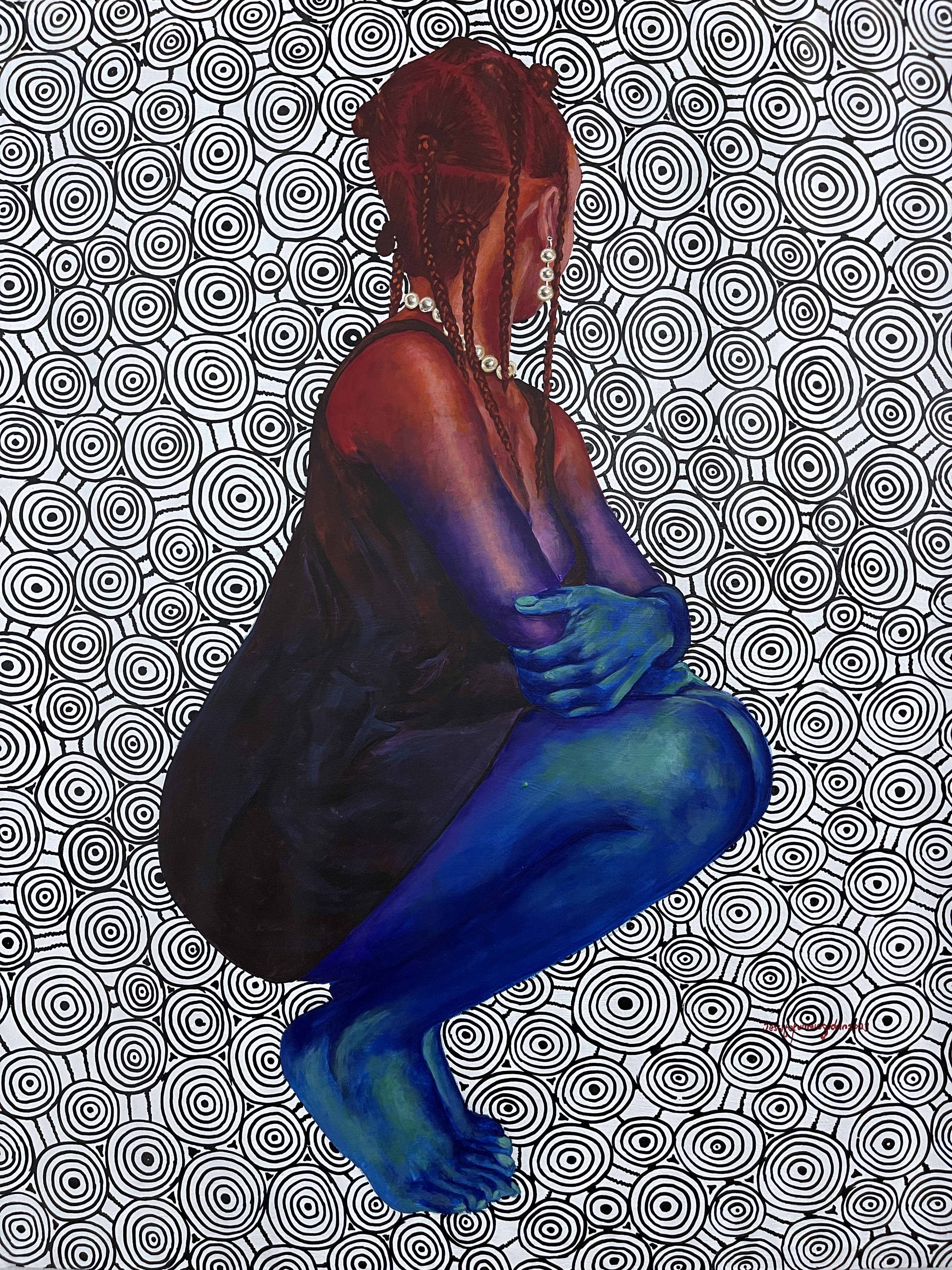 There is nothing wrong with the real me III, Acrylic on Canvas, 2023