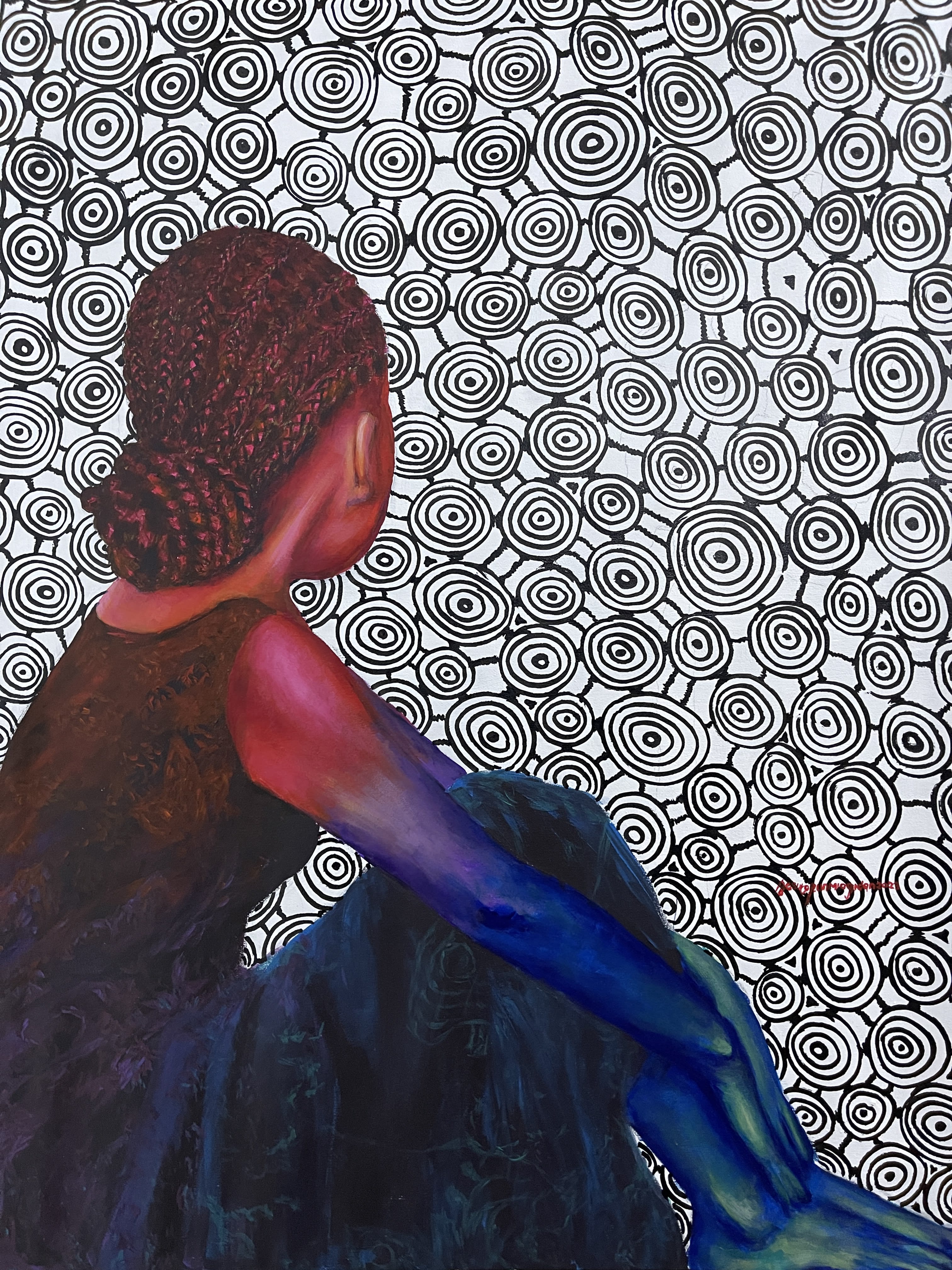 There is nothing wrong with the real me II, Acrylic on Canvas, 2023