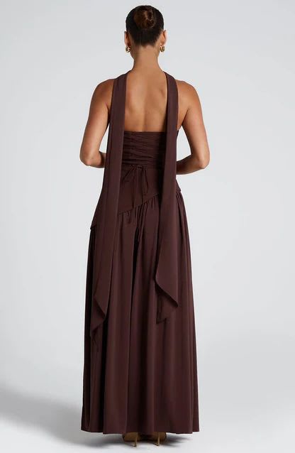 Corset Scarf Maxi Gown — photo 4