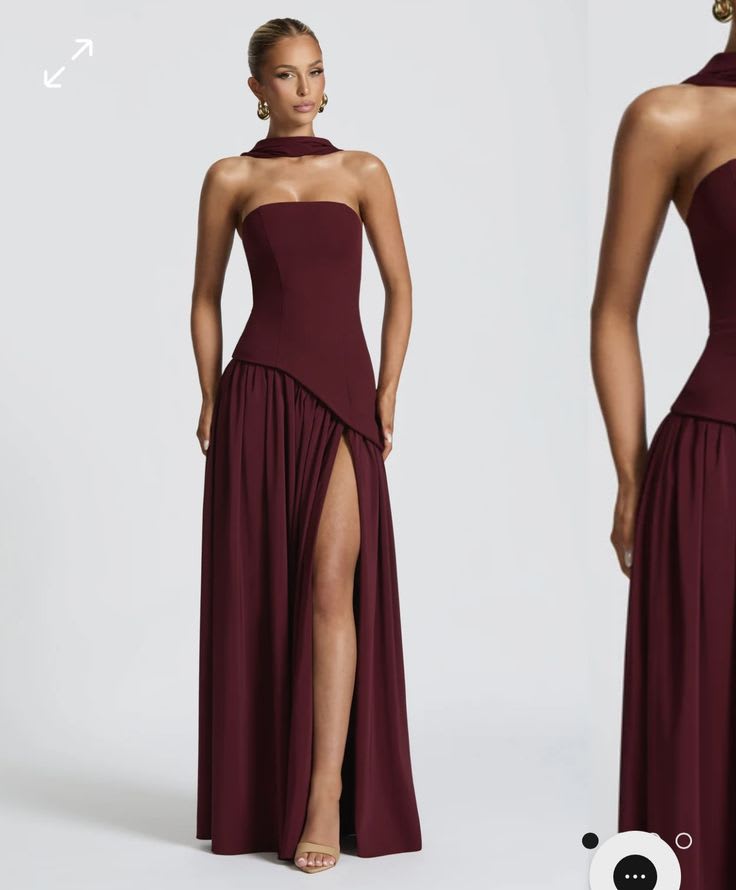 Corset Scarf Maxi Gown — photo 3