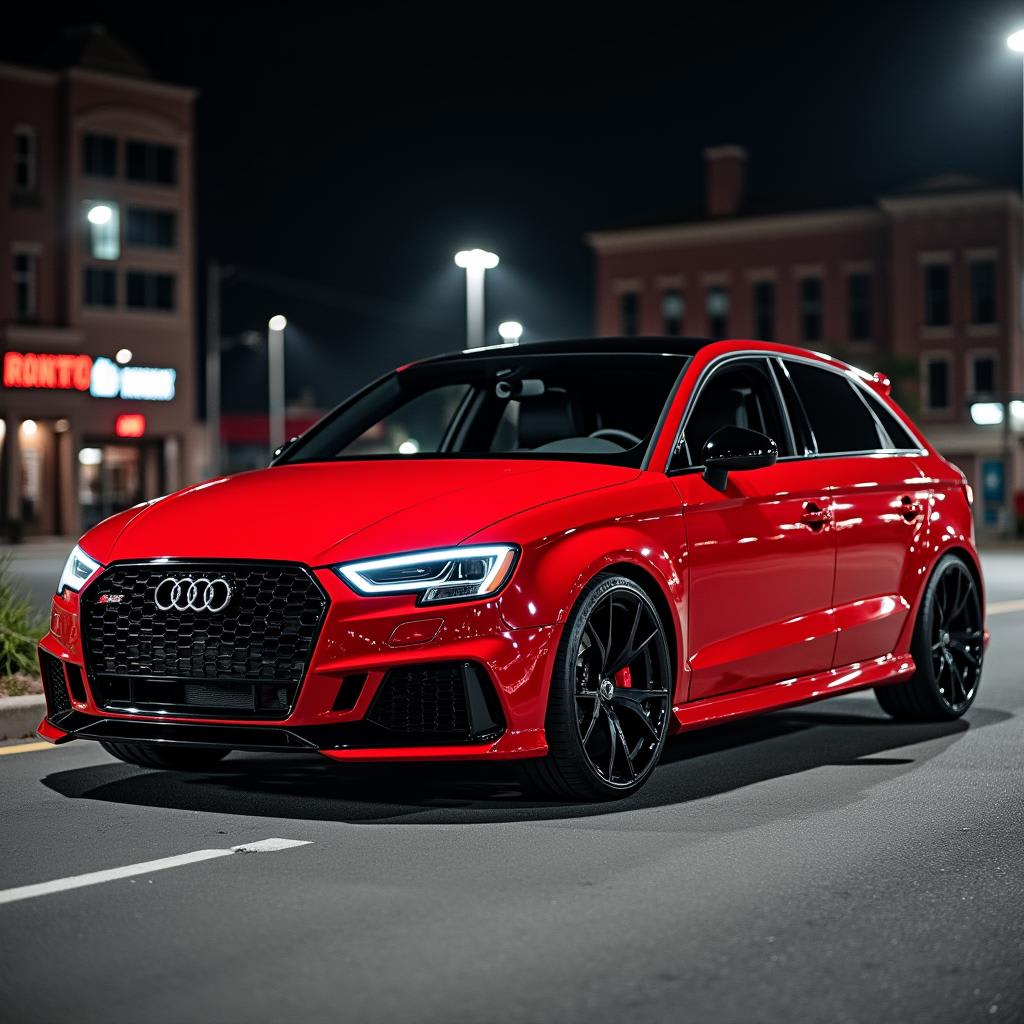 Audi S3 compact sports sedan with turbocharged engine and sporty design