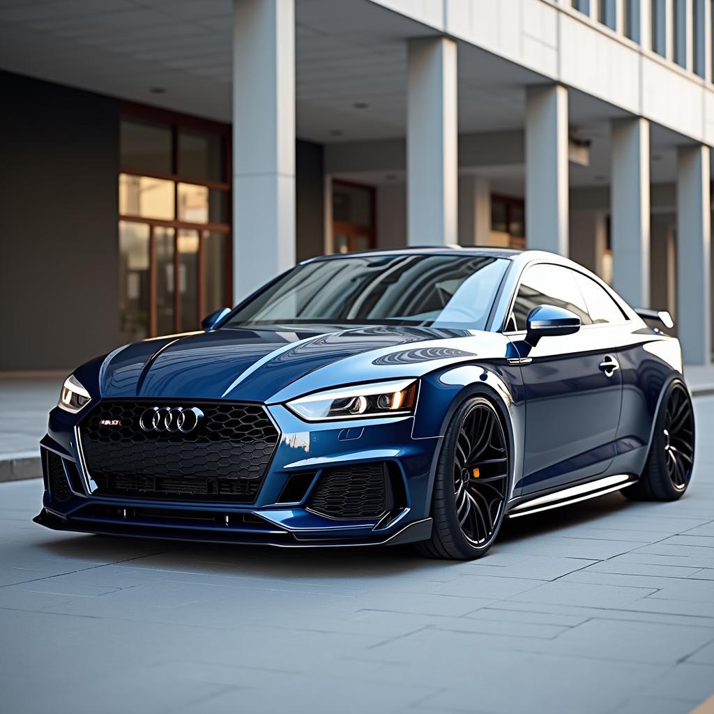 Audi A5 sporty coupe with sleek design and dynamic performance