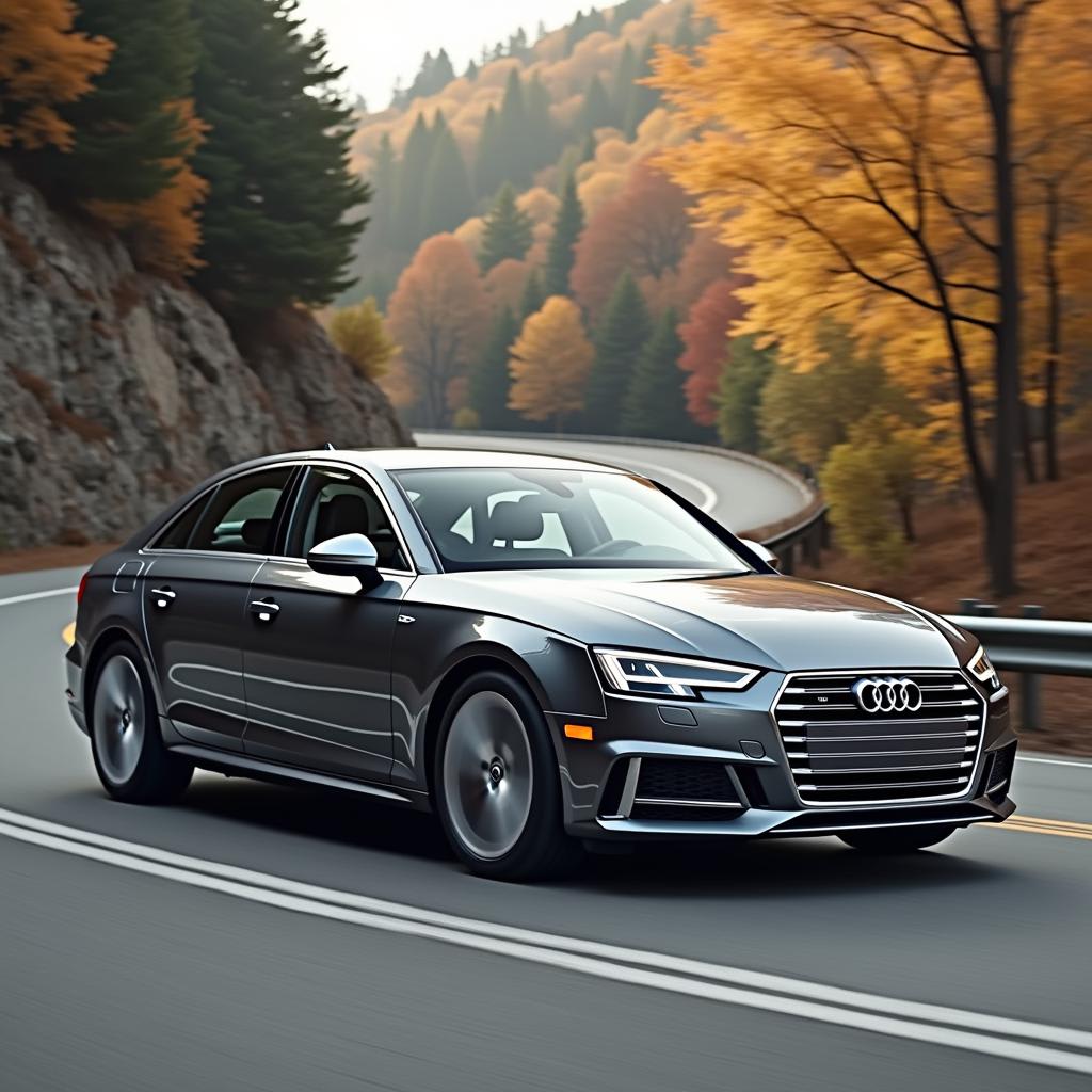 Audi A4 luxury sedan with advanced technology and efficient performance