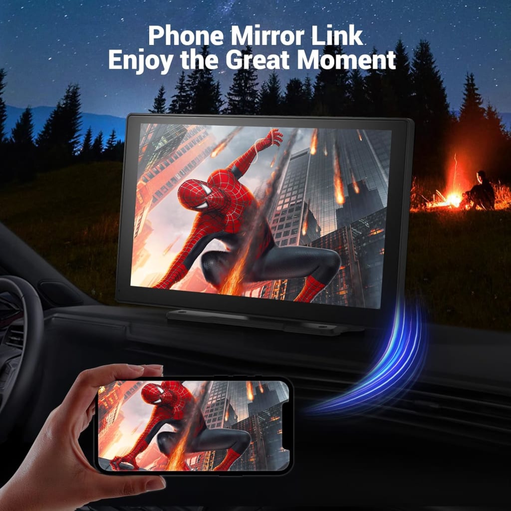 Wireless Apple Carplay Screen for Car 4K Dash Cam