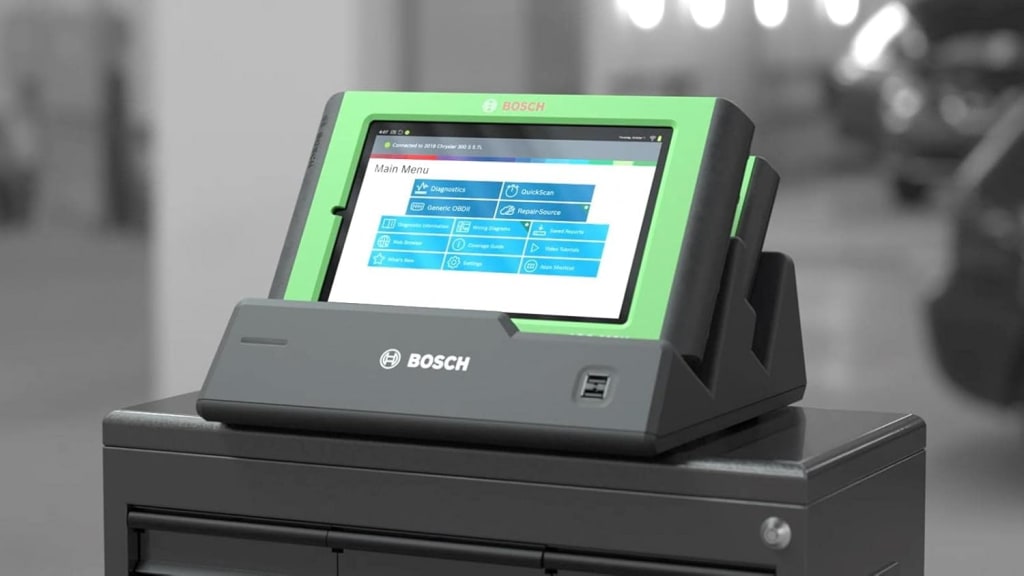 Bosch 3975 ADS 625x Next Generation Diagnostic Scan Tool with 10β High-Res Display, Full ADAS Capability, Wireless VCI, Multipurpose Docking Station, and Much More