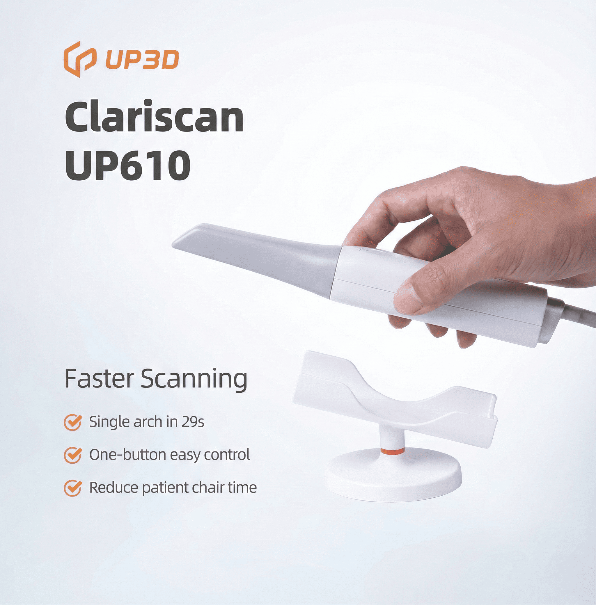 Інтраоральний 3D сканер UP610 (UP3D Clariscan)