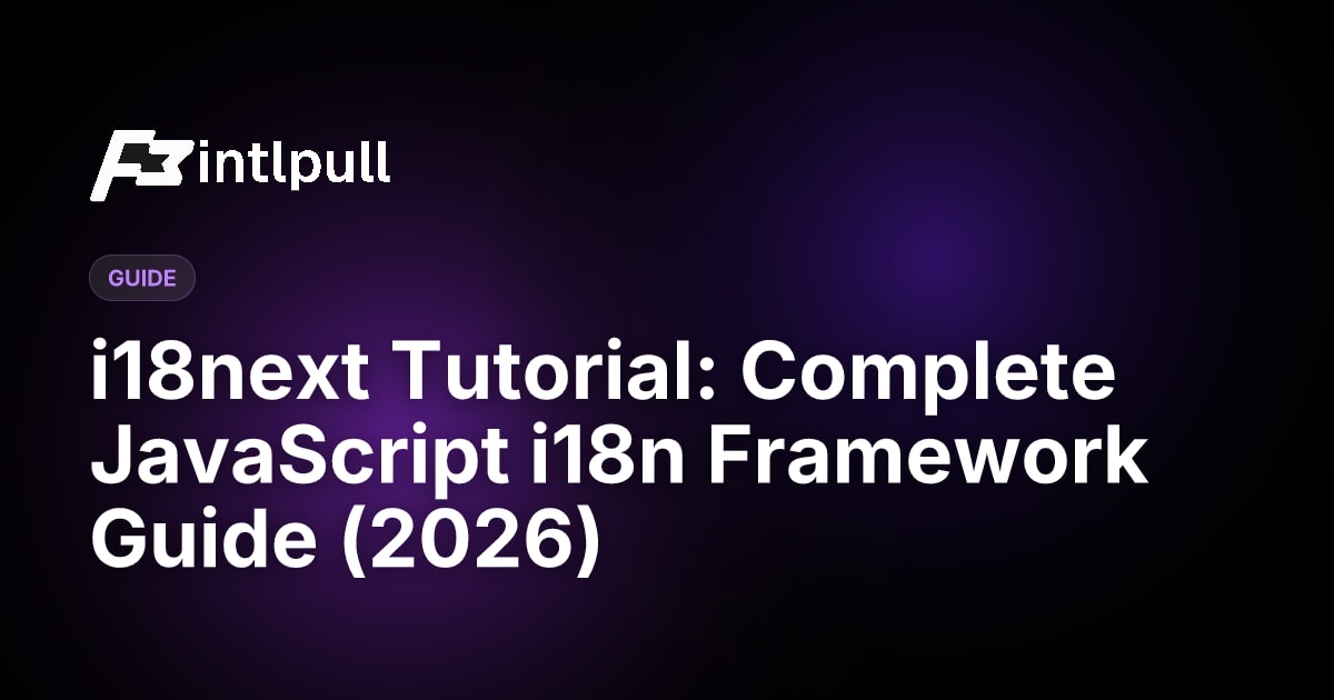 I18next Example i18next Tutorial 2026: Complete JavaScript i18n Framework Guide