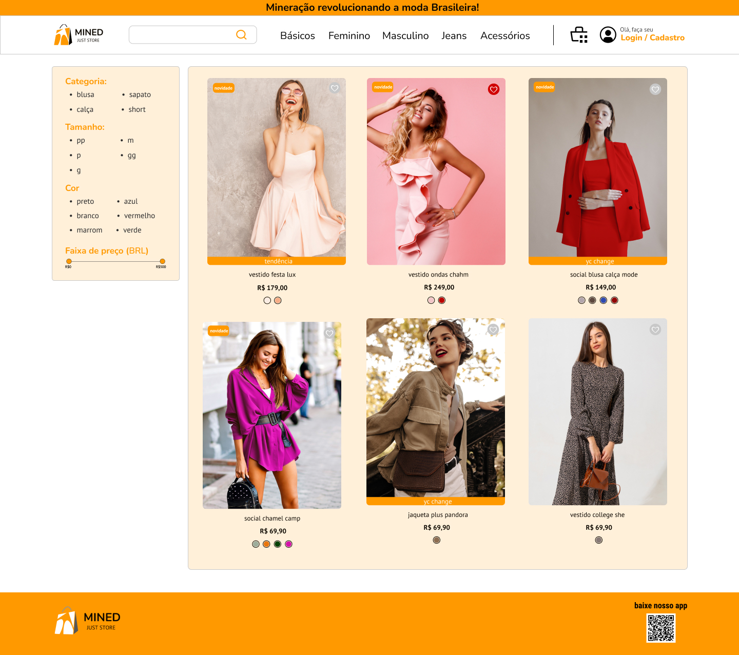 Pagina de vendas E-commerce