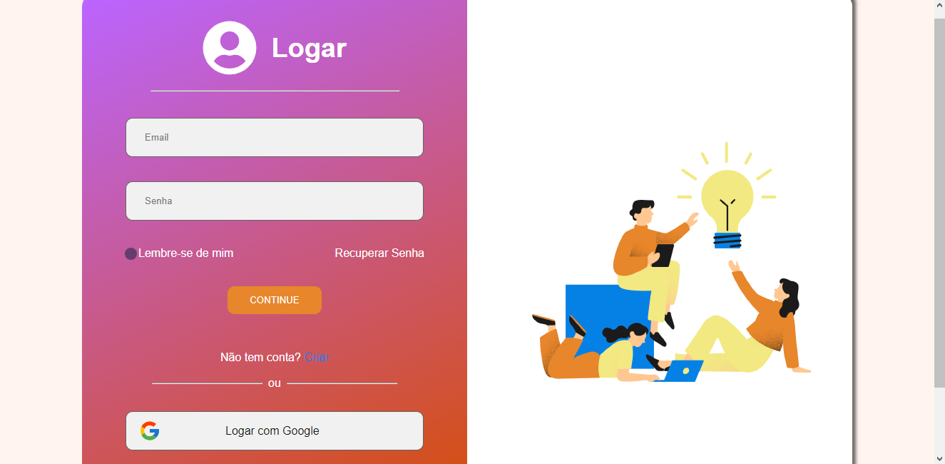 Pagina de login responsiva